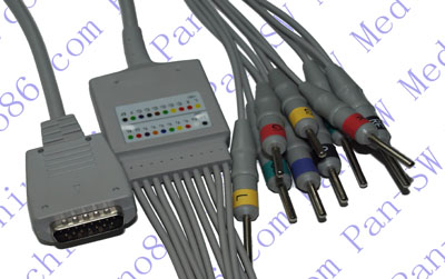 Nihon Kohden cable de ECG